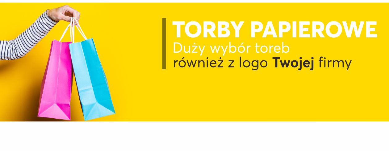 Baner: TORBY PAPIEROWE - do pakowania prezentów i innych produktów na wynos, bardzo trwałe i ekologiczne